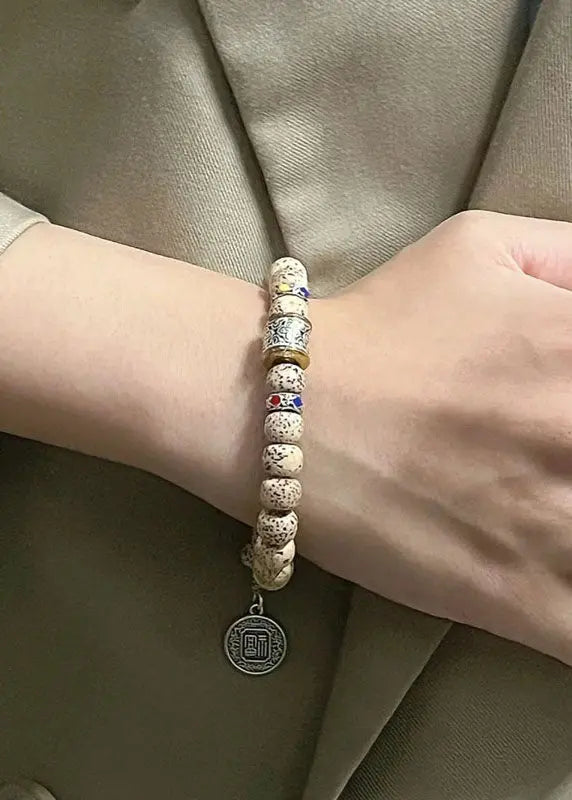 Chic Pipal Tree Seed Fu character Charm Bracelet Ada Fashion