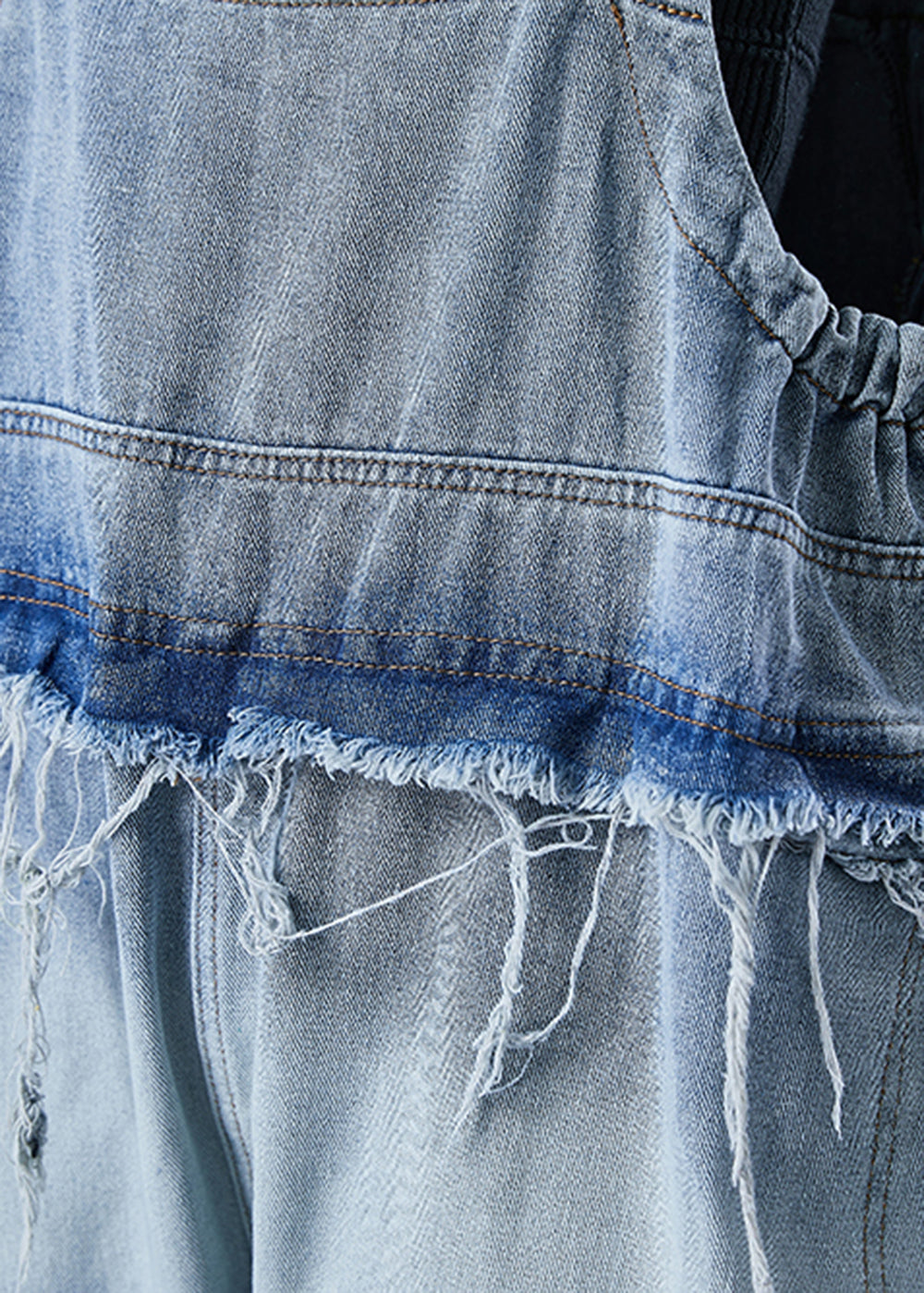 Classy Blue Oversized Patchwork Denim Jumpsuit Summer LY6716 - fabuloryshop