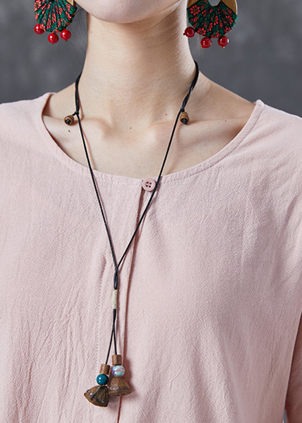 French Light Pink Oversized Patchwork Wrinkled Cotton Shirt Spring LY4105 - fabuloryshop