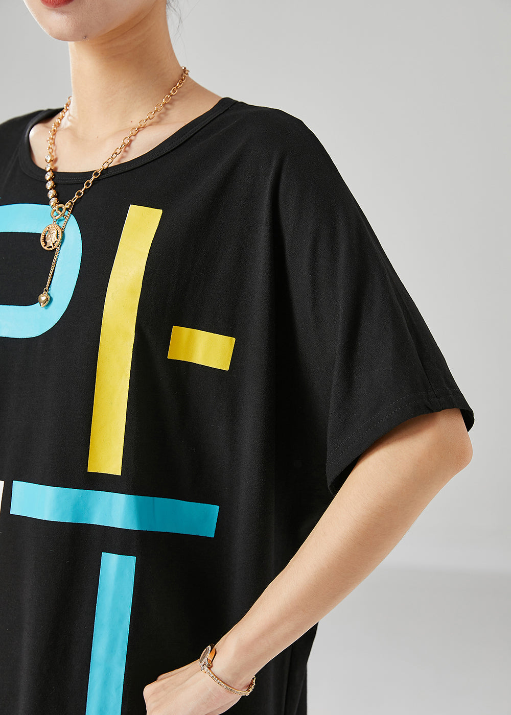 Stylish Black Tasseled Oversized Print Cotton Tank Summer LY6715 - fabuloryshop