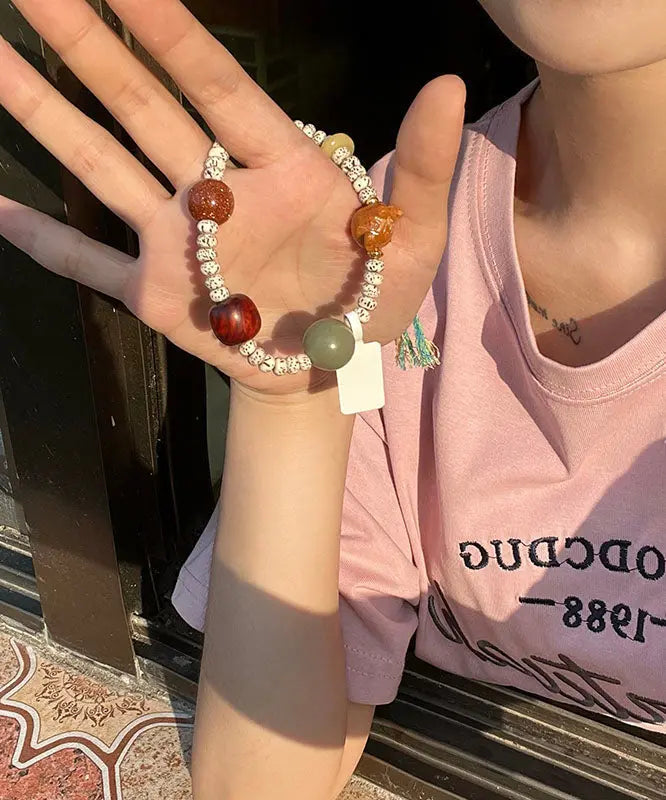 Stylish Hand Knitting Star Moon Bodhi Tassel Bracelet Ada Fashion