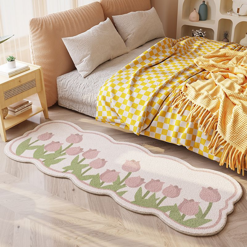 Cute Bedside Fluffy Tulip Rugs LY4194 - fabuloryshop