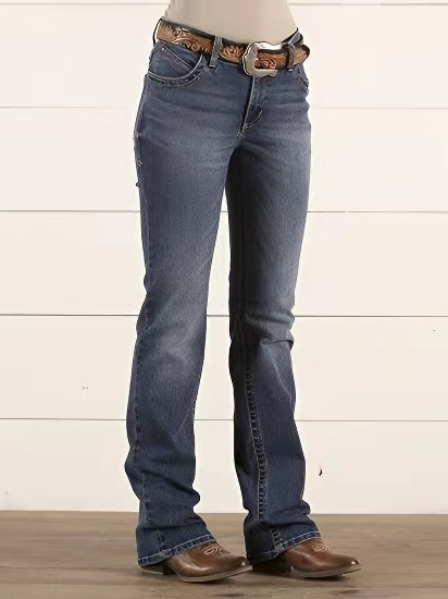 Casual Plain Denim Jean Without Belt WK99 - fabuloryshop