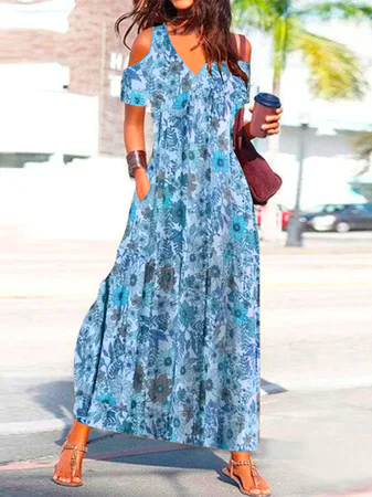 Loose Vacation Dress QM117 - fabuloryshop