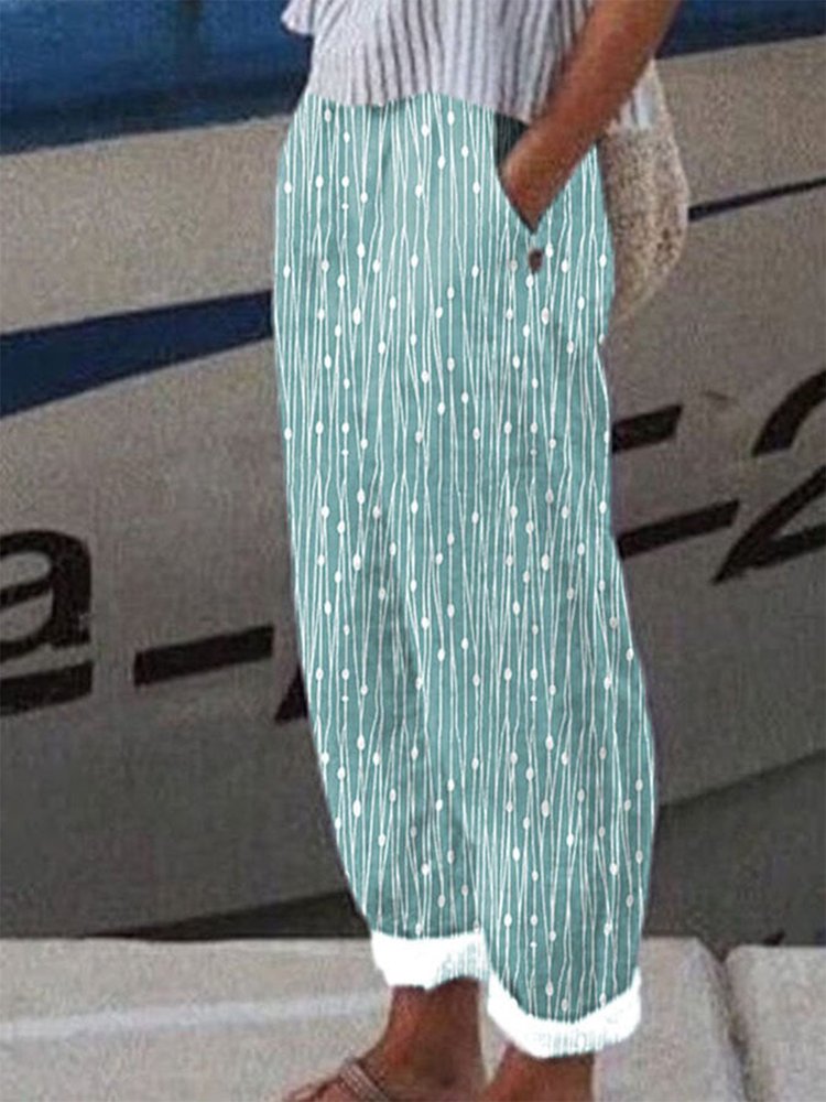 Loose Polka Dots Pants QN111 - fabuloryshop