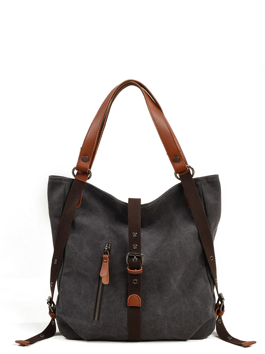 Women Casual Canvas Shoulder Bag Backpack FD055