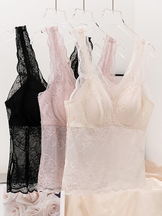 Soutien-gorge d'été en dentelle avec coussinets d'allaitement pour femmes ZZ1052