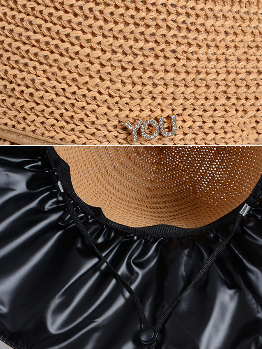 Women Summer Fashion Spliced Solid Sunproof Hat CC011