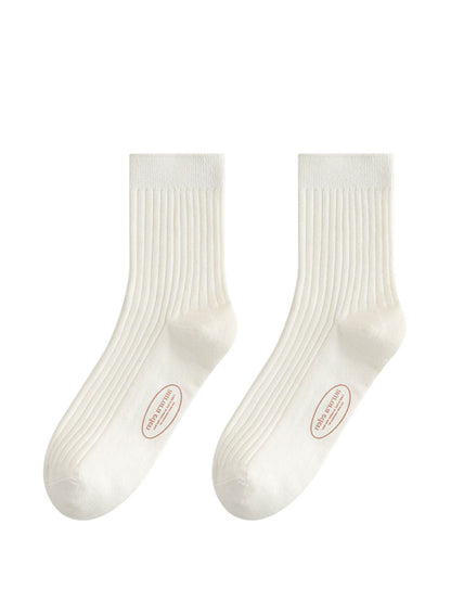 5 Pairs Women Soft Casual Cotton Socks BA1079