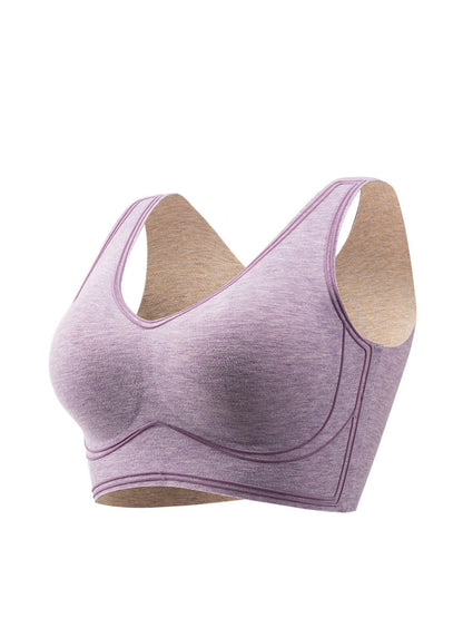 Women Seamless Spliced Warm With Breast Pads Base BA1050