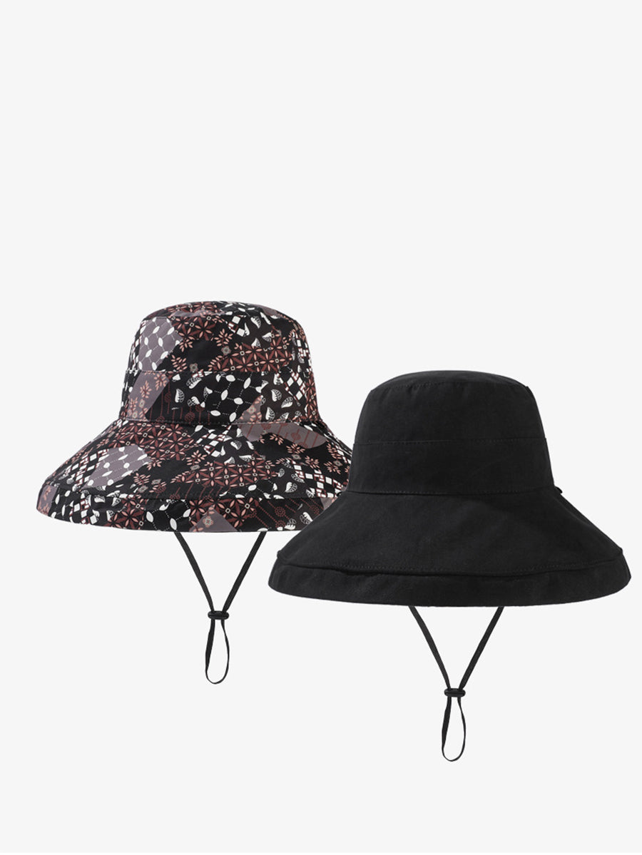 Chapeau de soleil double face décontracté pour femme QW1037