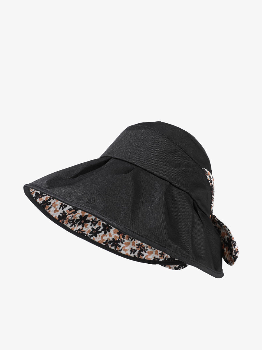 Floral Summer Sunproof Bowknot Women Artsy Hat