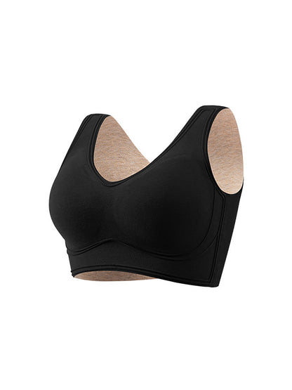 Women Seamless Spliced Warm With Breast Pads Base BA1050