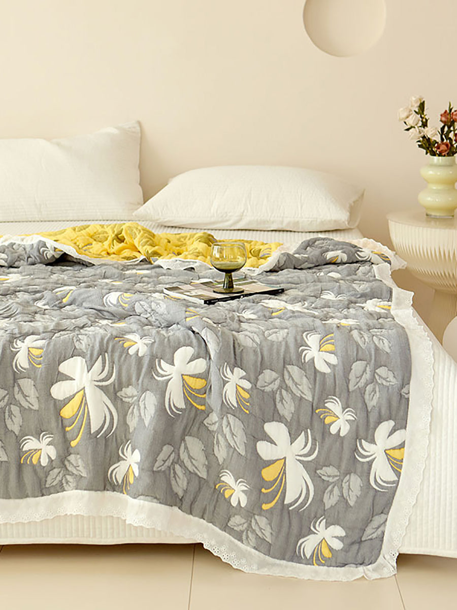 Sieste d'été Fleur Jacquard Dentelle Épissée Qulit IO1020 