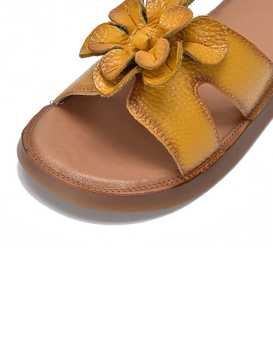 Hausschuhe Echte Blume Damen Casual Leder