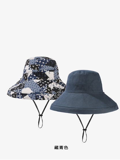 Women Casual Summer Solid Reversible Wearing Collapsible Hat LL005