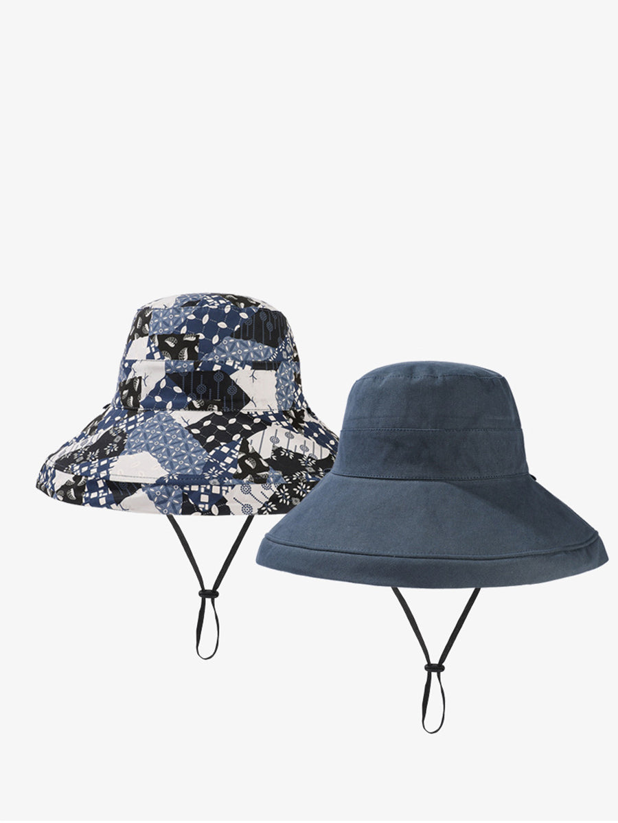 Chapeau de soleil double face décontracté pour femme QW1037