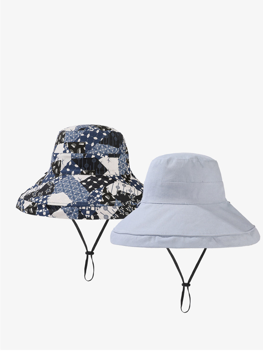 Chapeau de soleil double face décontracté pour femme QW1037