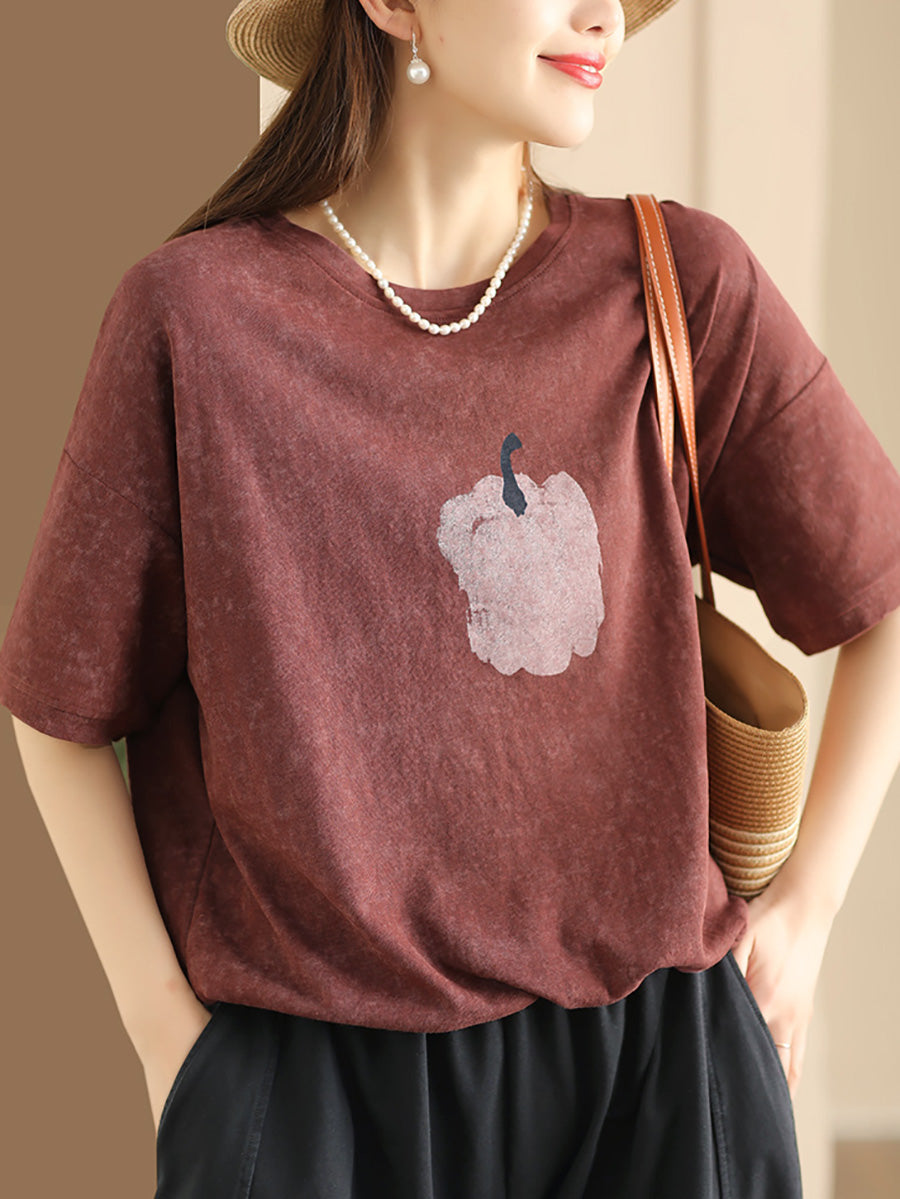 Women Summer Casual Drawstring Hem Cotton Shirt KL1040