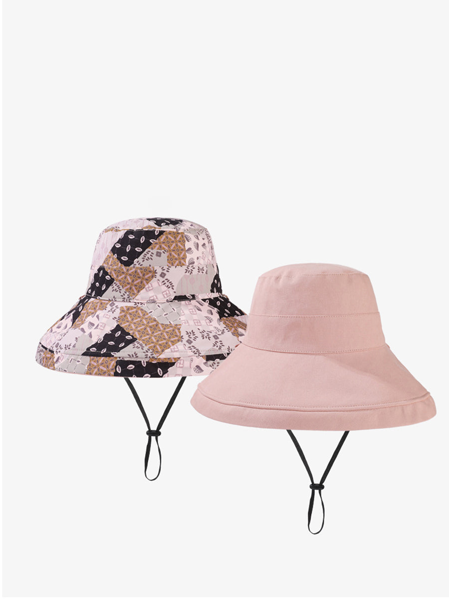 Chapeau de soleil double face décontracté pour femme QW1037