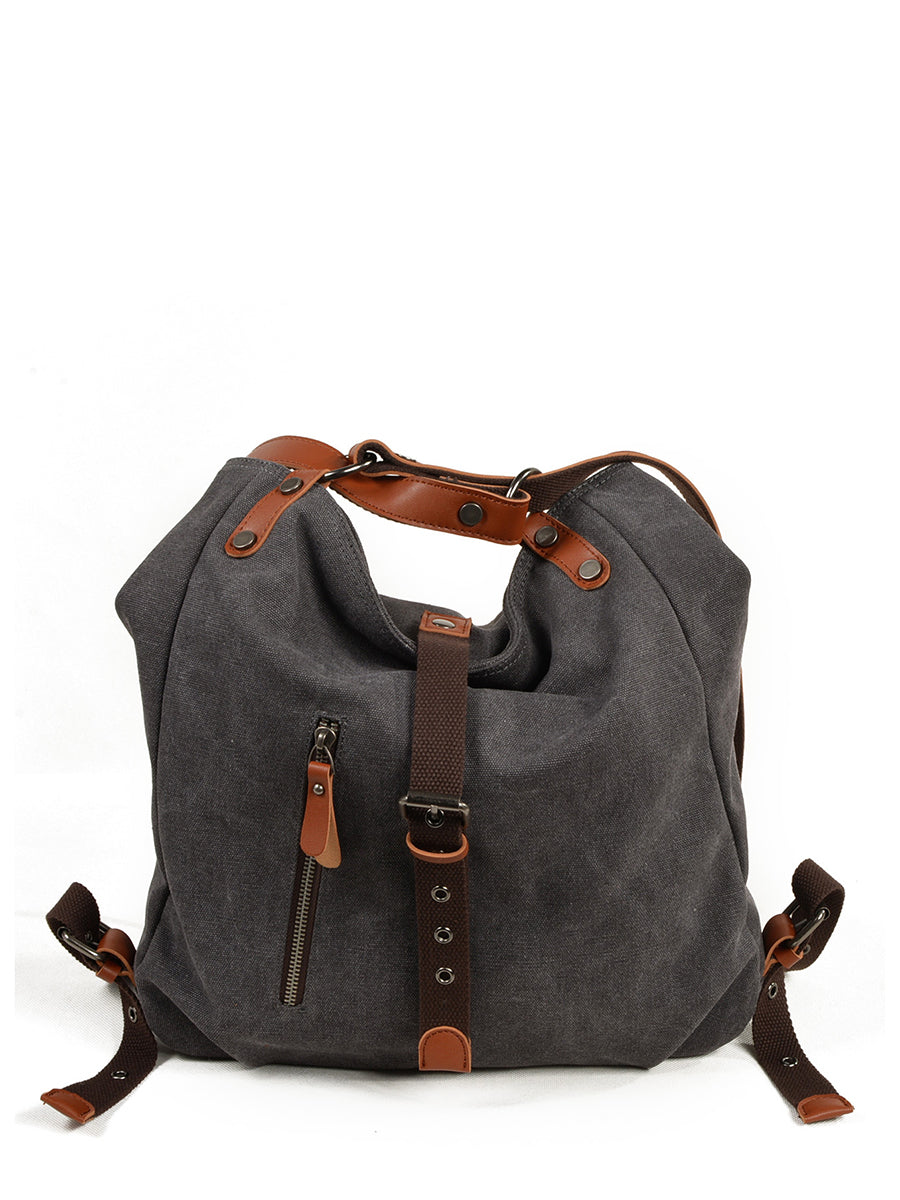 Women Casual Canvas Shoulder Bag Backpack FD055