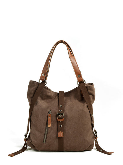 Women Casual Canvas Shoulder Bag Backpack FD055