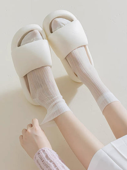 7 Pairs Women Summer Solid Thin Socks II1016