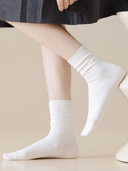 5 Pairs Women Soft Casual Cotton Socks BA1079