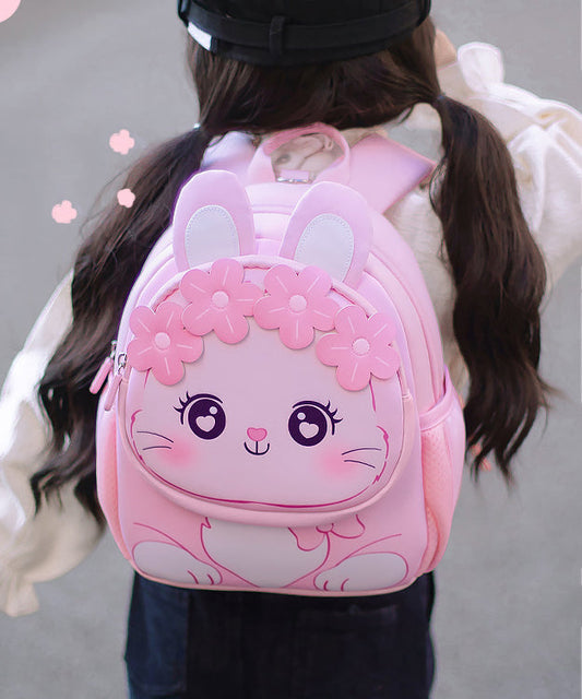 2024 Neue rosa Kinder Mädchen Blumen Prinzessin Rucksack Tasche IU001