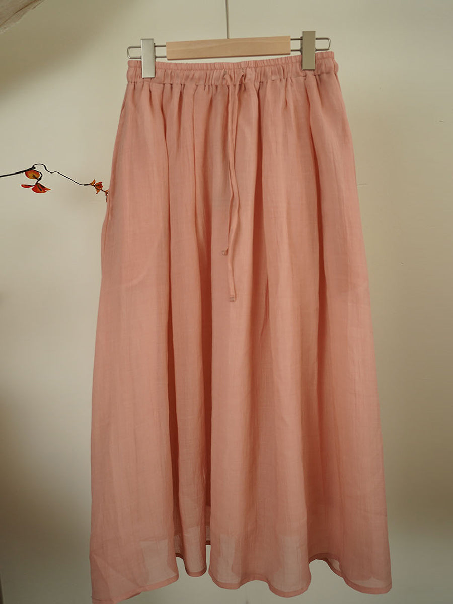 Women Summer Solid Casual Dual-side Skirt SC1041