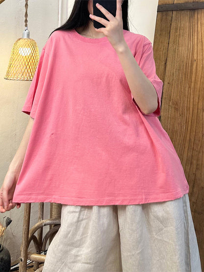 Women Summer Casual Solid Cotton Shirt TY1027