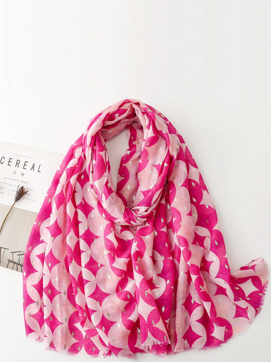 Women Summer Artsy Print Shawl Scarf LL035