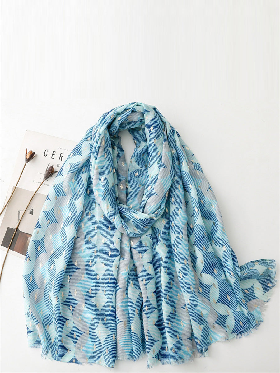 Women Summer Artsy Print Shawl Scarf LL035