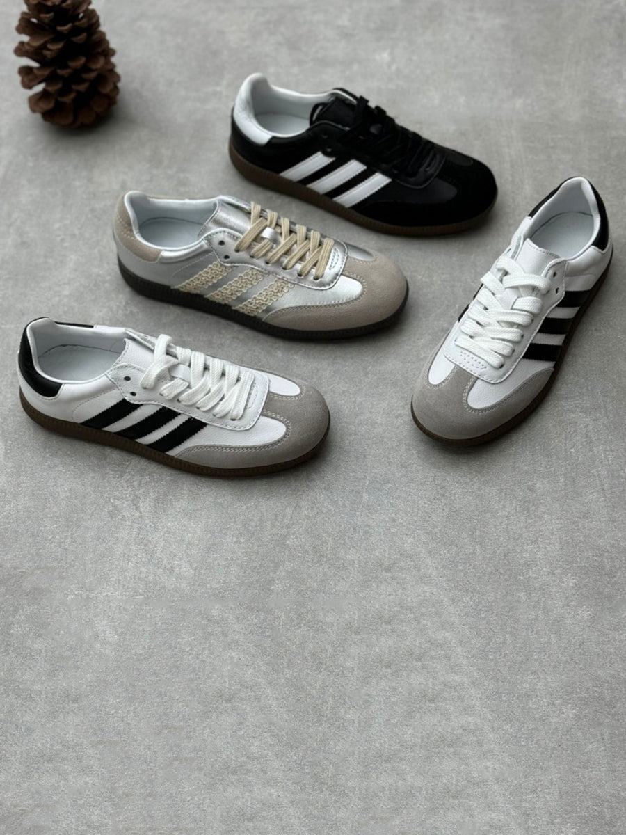 Women Casual Three Stripes Colorblock Shoes QN006