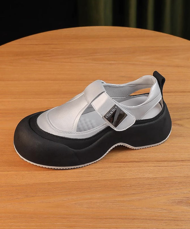 Hollow New 2025 Out Platform Apricot Atmungsaktive Sandalen