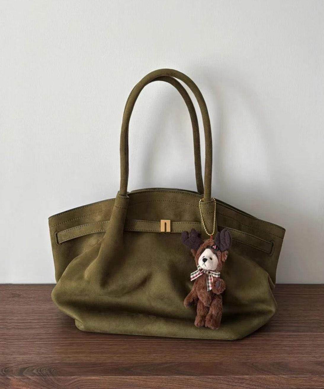 Shoulder Bag 2025 Capacity Large Green New Suede