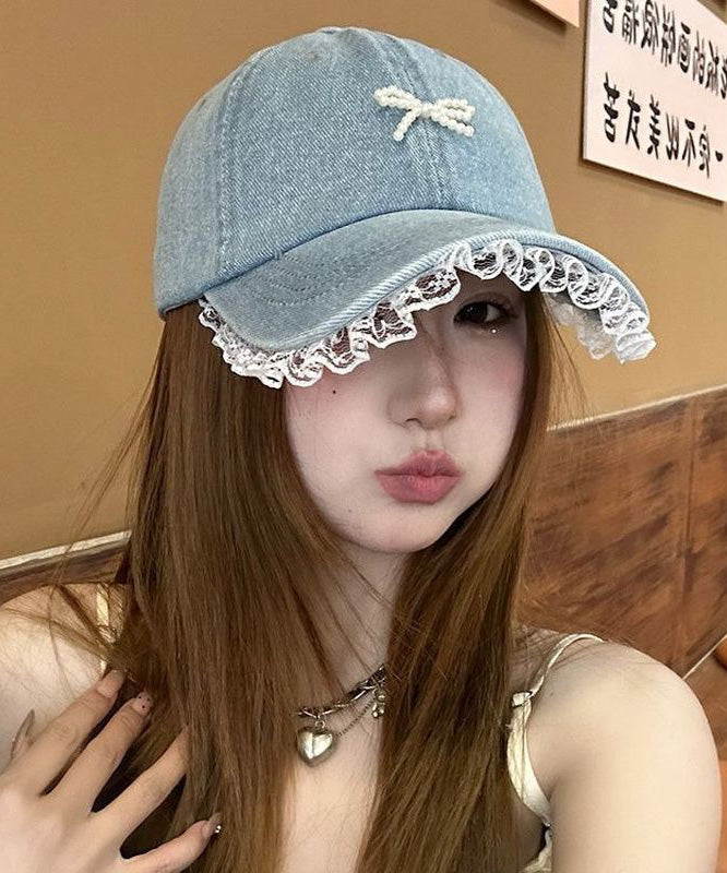 Baseball Cap Lace New Hat Denim Edged 2025