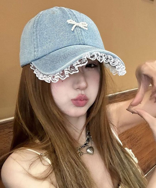 Baseball Cap Lace New Hat Denim Edged 2025