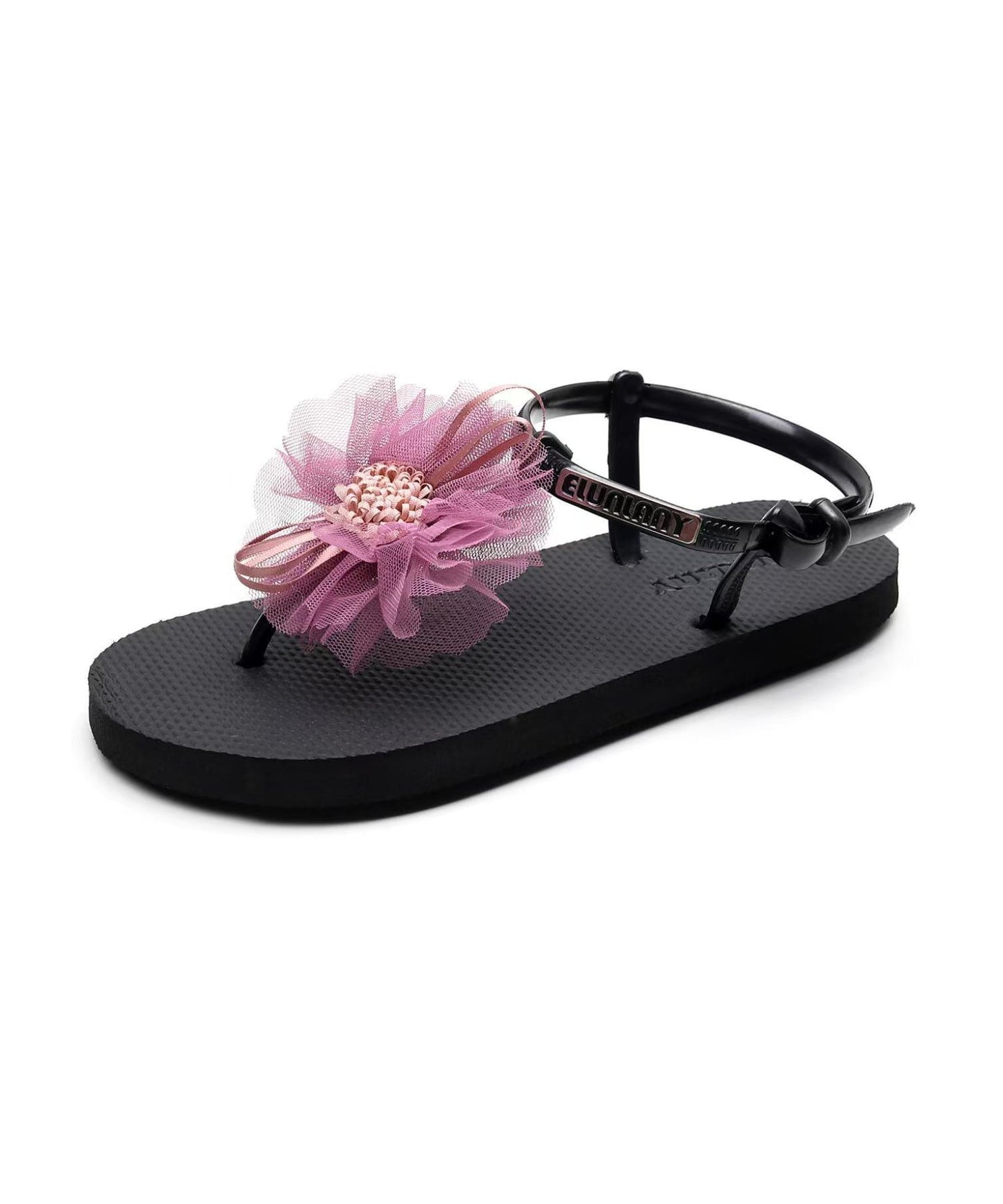 Vacation Flower Style Beach Flip Gray New 2025 Flops