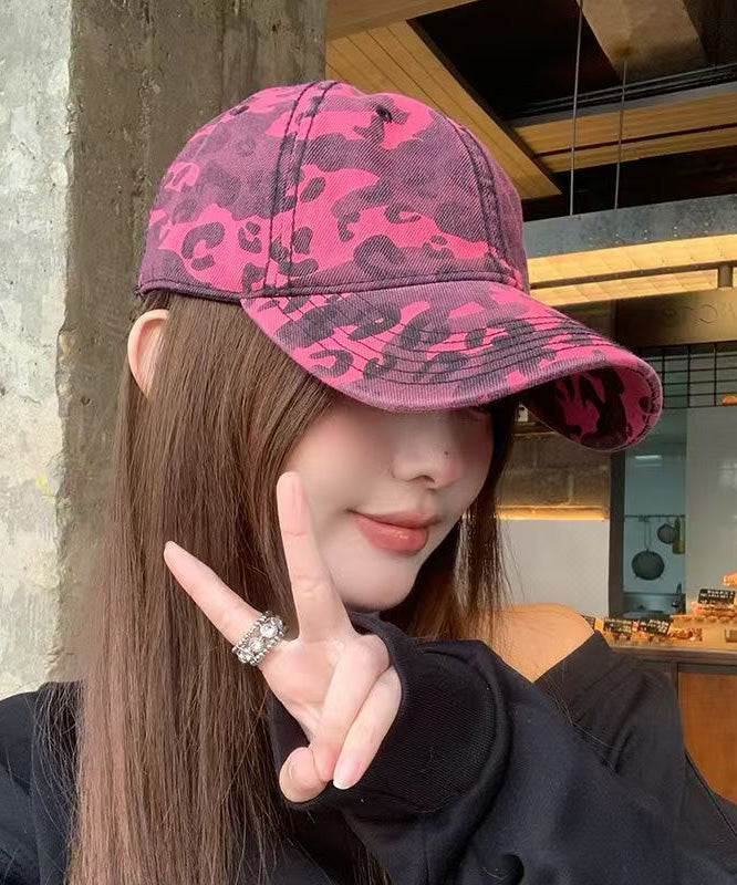 2025 Hut Print Cap Baseball Leopard New Rose Vielseitig