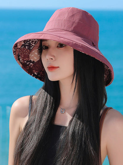 Women Casual Sunproof Dual-side Wearring Hat QW1037