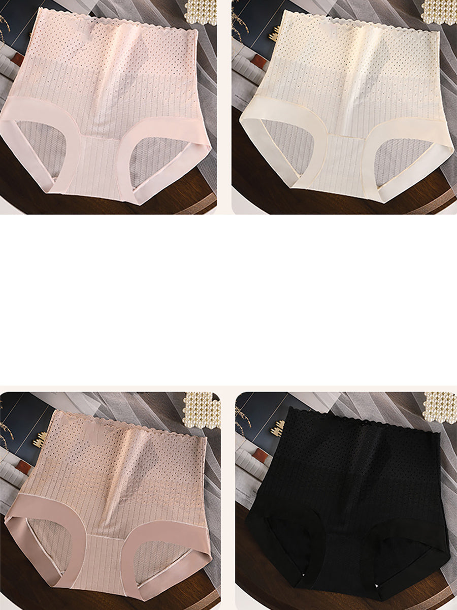 Pure 4 Stück Taillenhohe Farbe Sommerunterwäsche Damen