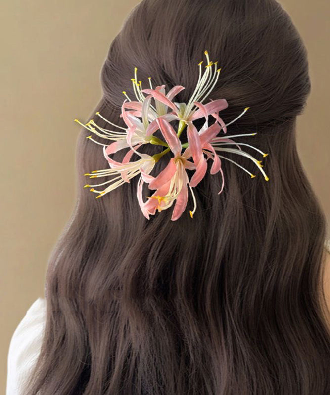 Art Pink Alloy Equinox Flower Hairpin AB1080