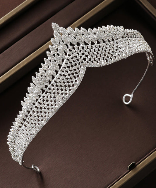 Couronne baroque classique élégante pour mariage, accessoire pour cheveux de fille IU032