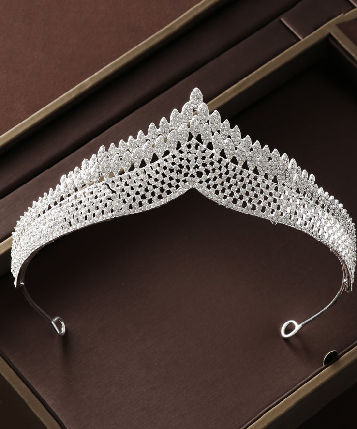 Couronne baroque classique élégante pour mariage, accessoire pour cheveux de fille IU032