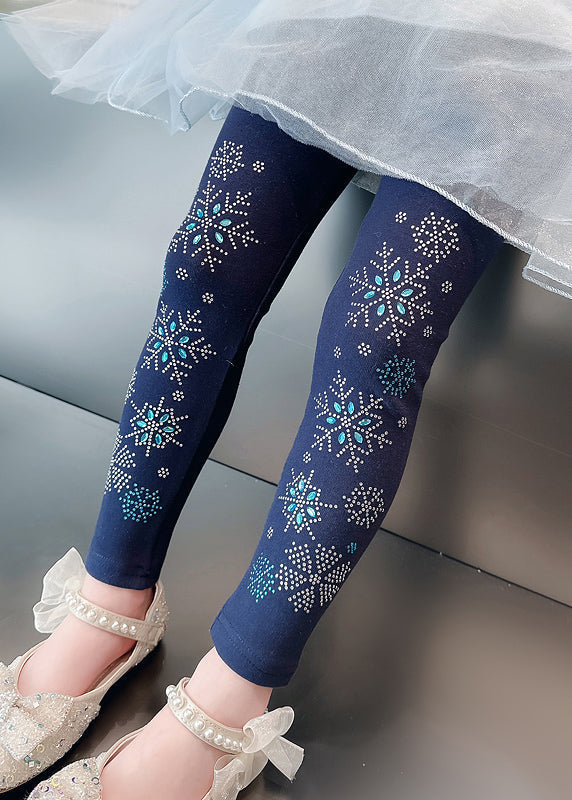Magnifiques collants blancs à paillettes et perles pour filles TV021