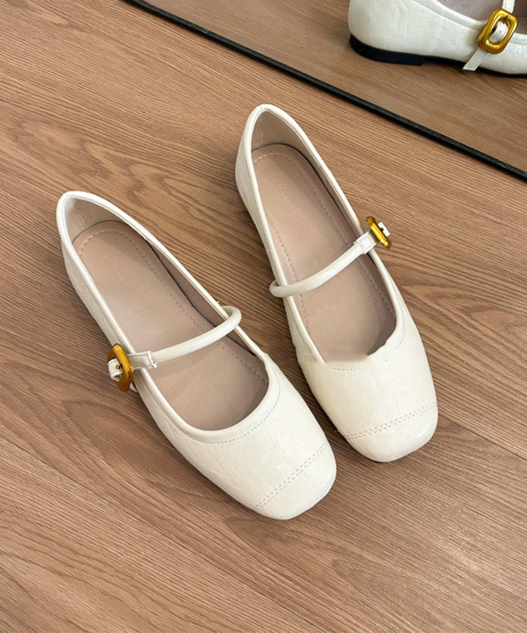 Splicing Black Women For Cowhide Leather Chic Shoes Flat