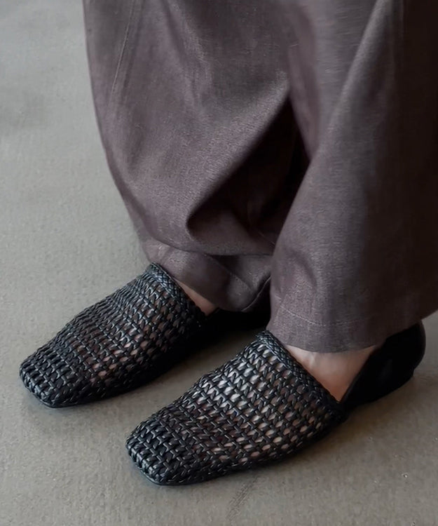 Sandals Out Hollow Walking Black Best Splicing For Simple