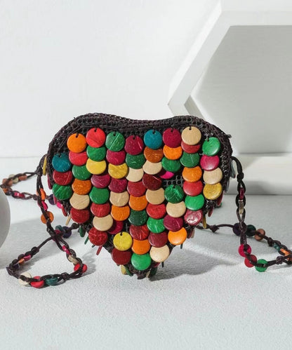 Bohemian Heart Handmade Beaded Diagonal Cross Bag HJ1043