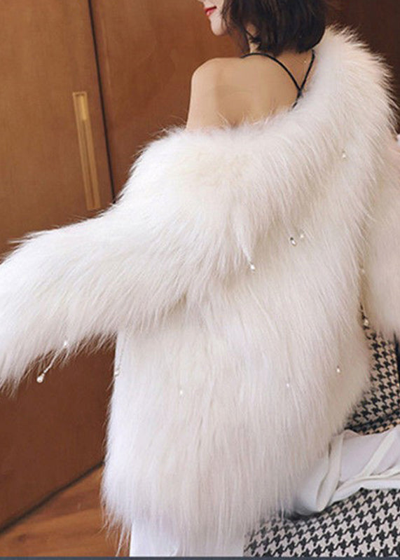 Bohemian Light Green Raccoon Hair Leather And Fur Coat Winter WZ033